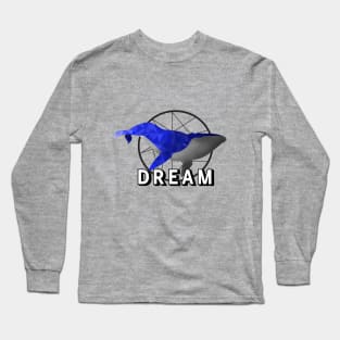 Blue dream whale Long Sleeve T-Shirt